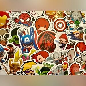 Marvel Vinyl Waterproof Decal Stickers Lot of 25